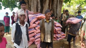 Immediate relief for earthquake victims at Gorkha