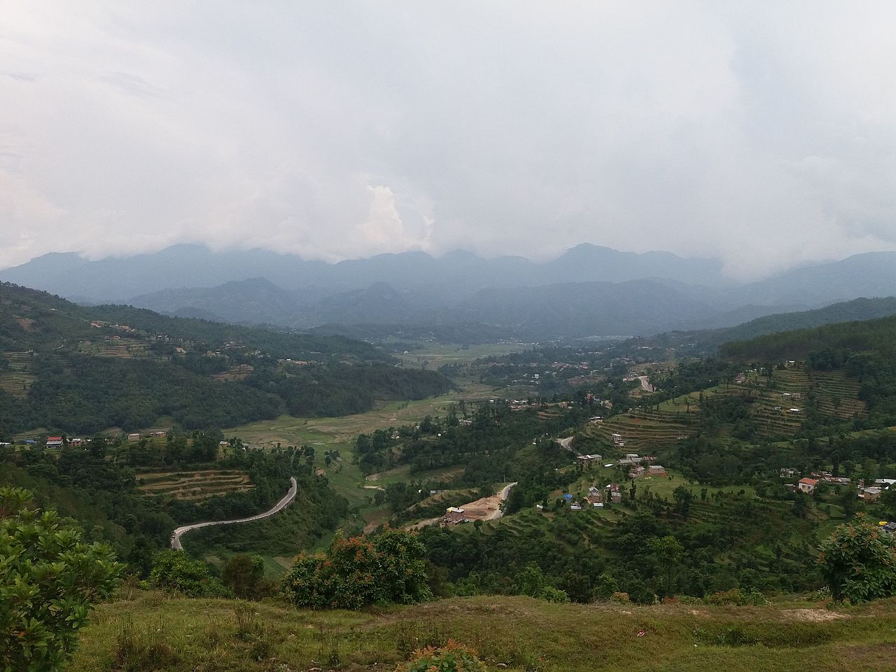 dhulikhel view from Bhati danda